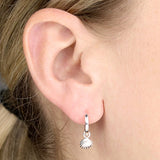 Shell Huggie Earrings