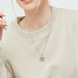 Silver & Citrine Solar Plexus Chakra Necklace