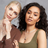 Silver Flame Drop Earrings