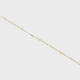 9ct Gold Dual Plume Necklace