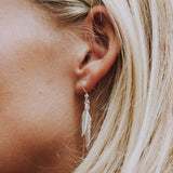 Dual Plume Earrings