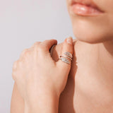 Adjustable Moment Feather Ring