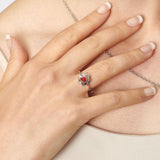 Adjustable Silver & Carnelian Sacral Chakra Ring