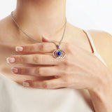 Silver & Lapiz Lazuli Third Eye Chakra Necklace