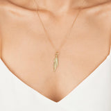 Dual Plume Necklace
