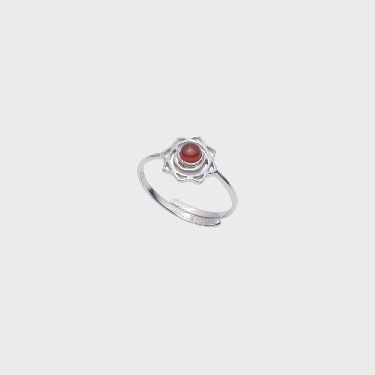 Adjustable & Carnelian Sacral Chakra Ring
