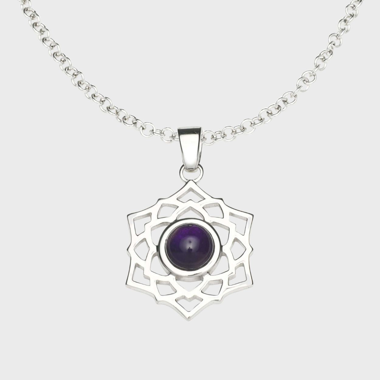 & Amethyst Crown Chakra Necklace