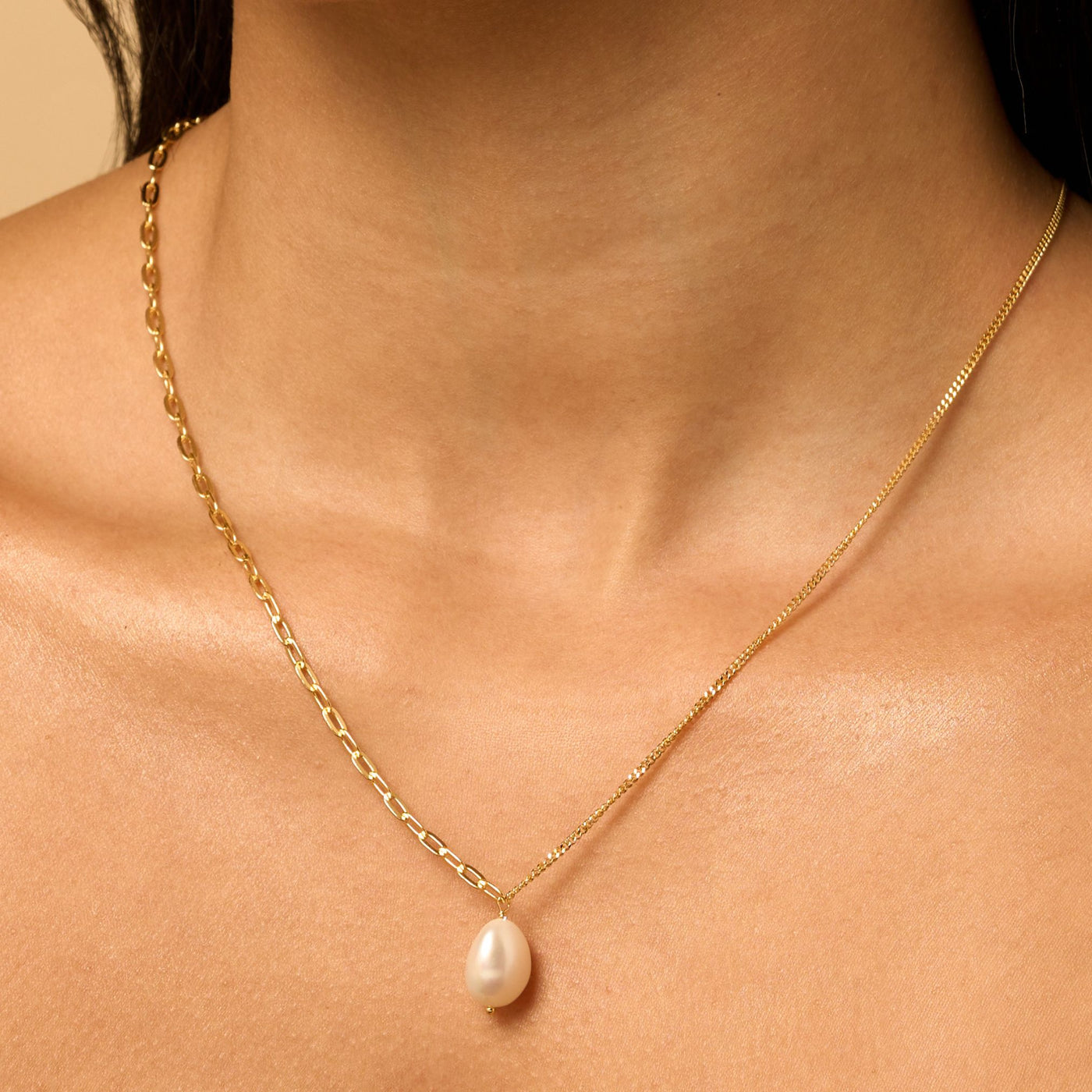 Two Chain Freshwater Pearl Necklace