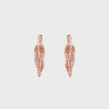 Feather Plume Stud Earrings