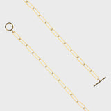 T-bar Paperclip Chain Necklace