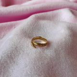Adjustable Plume Ring - Breast Cancer Awareness
