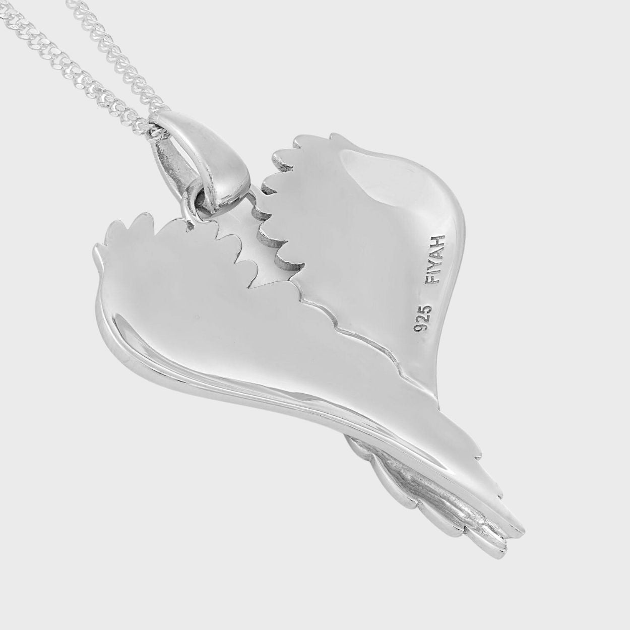 Dainty Angel Wing Heart Necklace