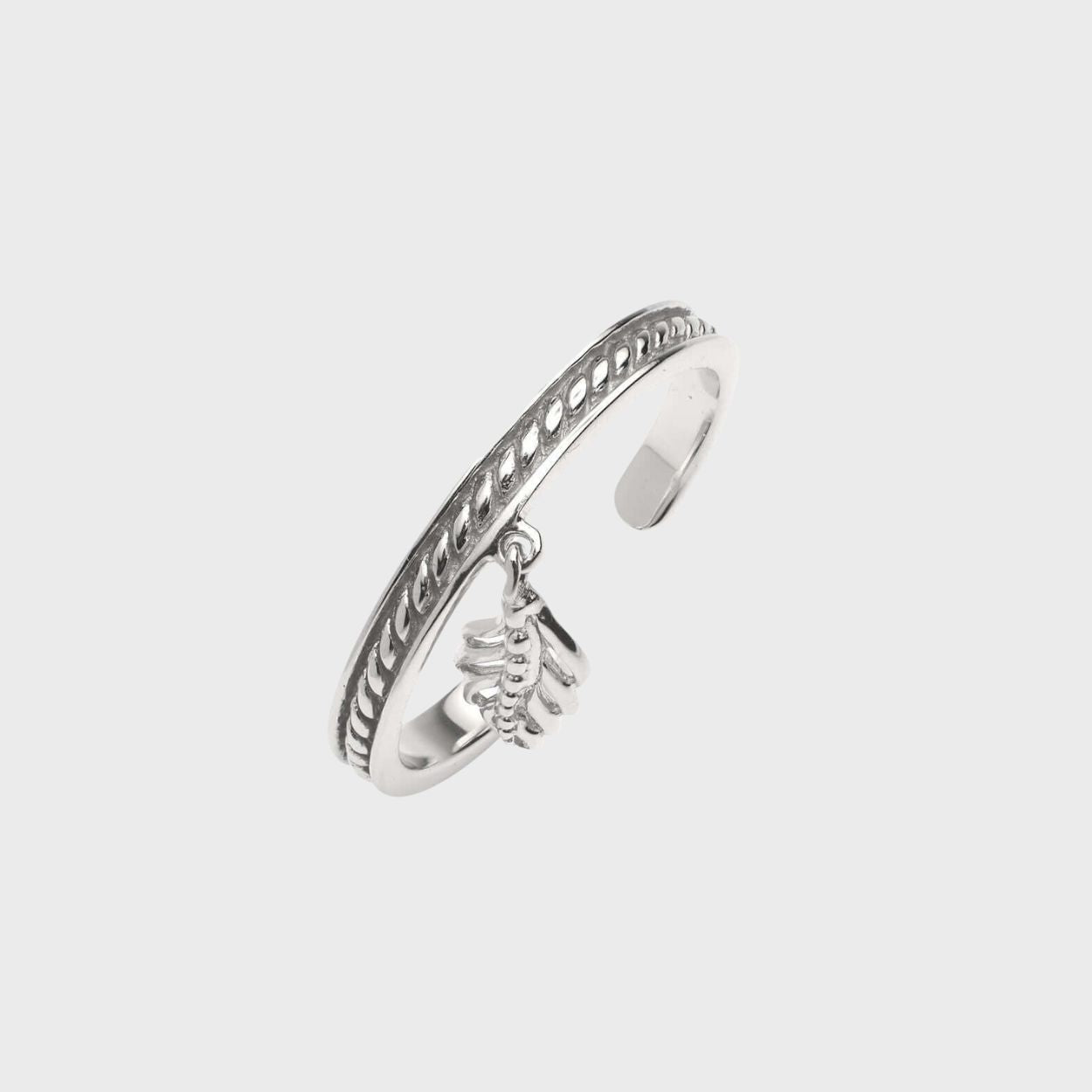 Adjustable Hanging Feather Ring