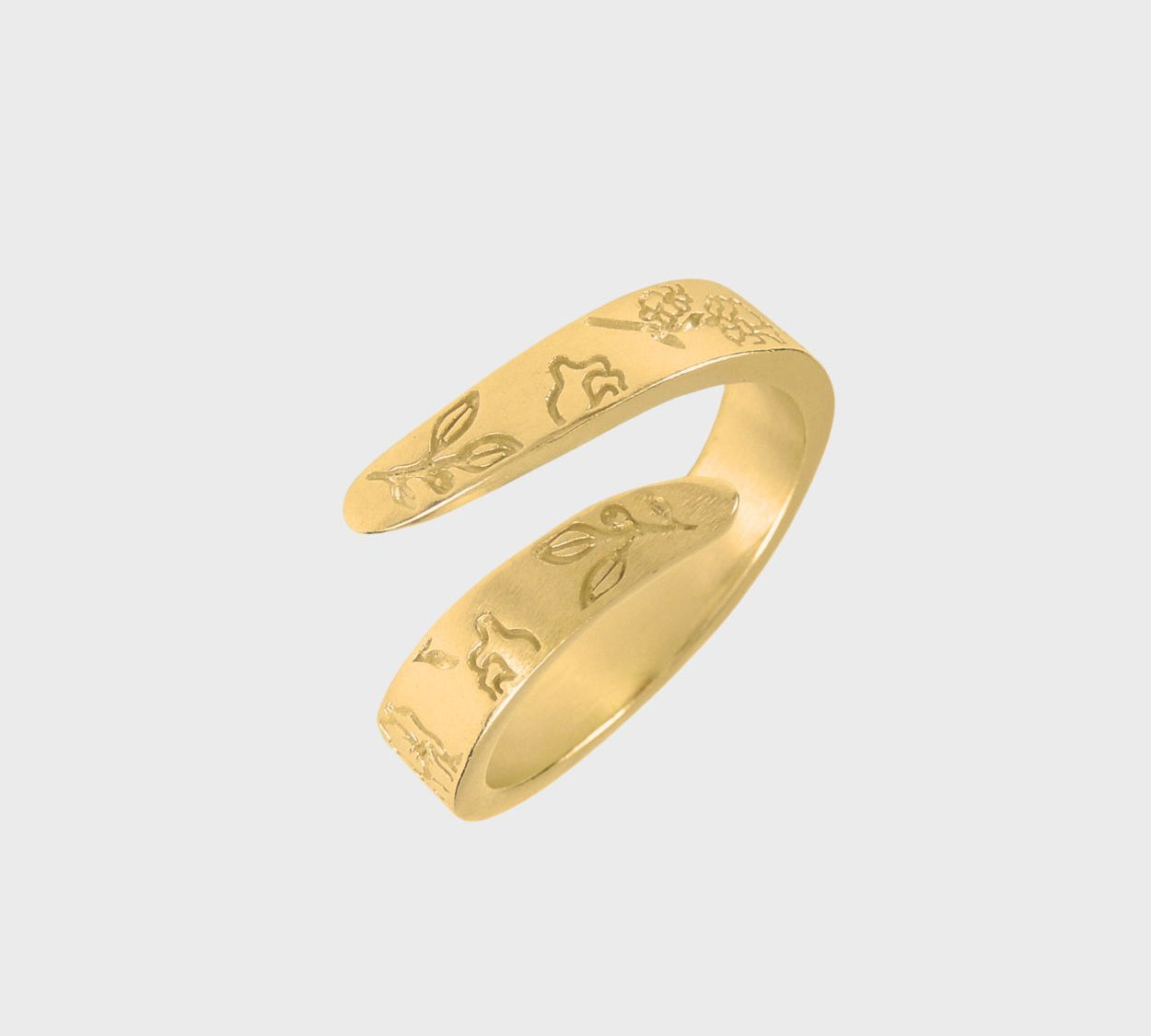 Adjustable Birth Flower Ring
