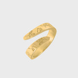 Adjustable Birth Flower Ring