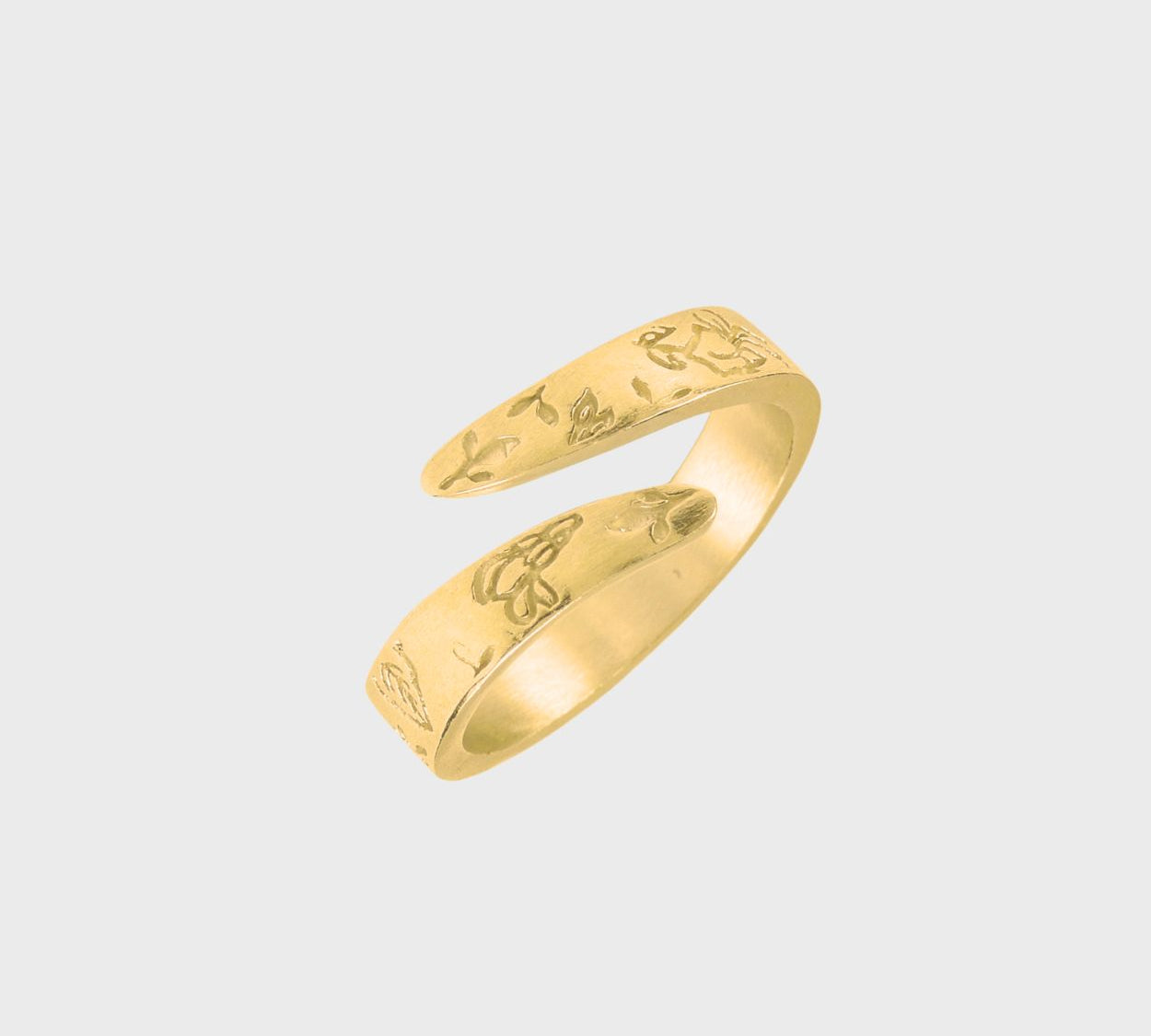 Adjustable Birth Flower Ring