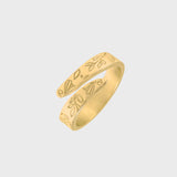 Adjustable Birth Flower Ring
