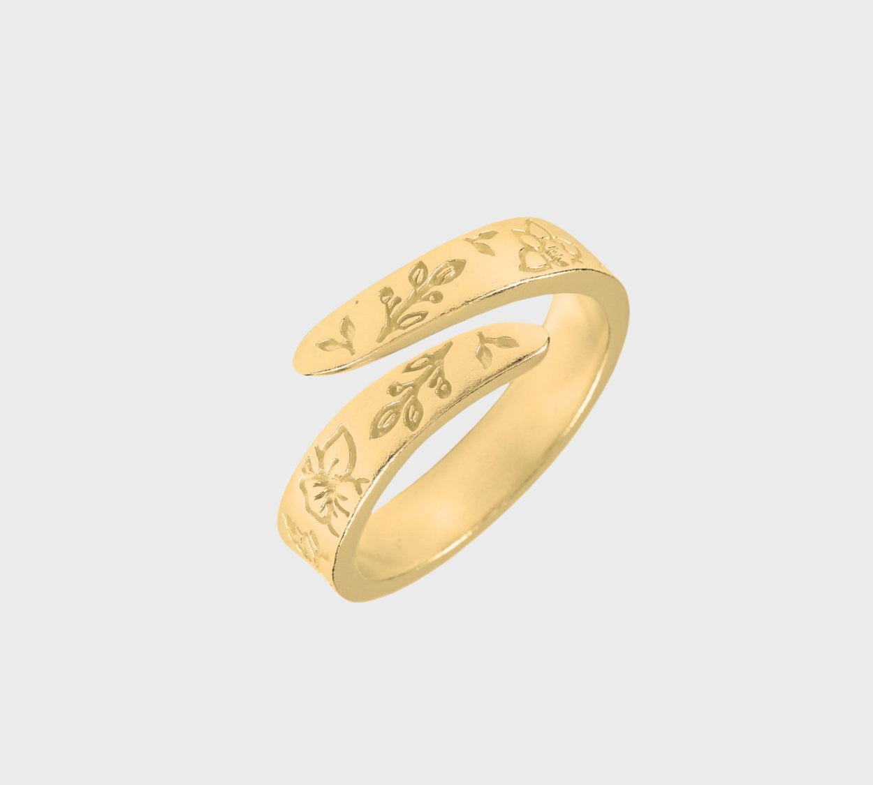 Adjustable Birth Flower Ring