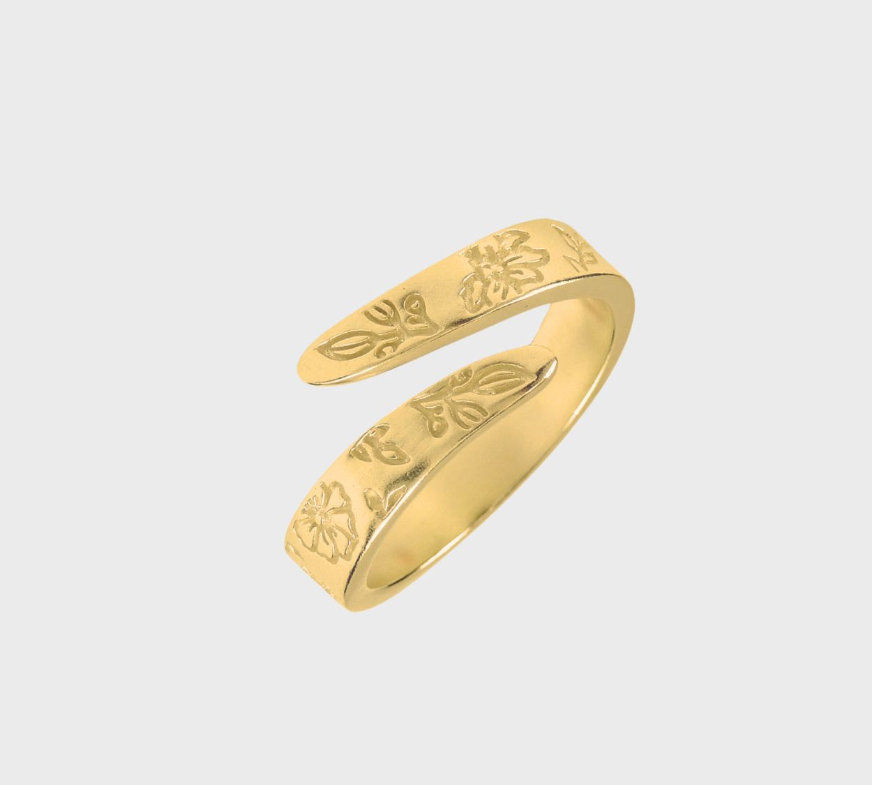 Adjustable Birth Flower Ring