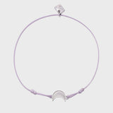 Adjustable Crescent Moon Friendship Cord Bracelet