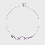 Adjustable Filigree Moon Friendship Cord Bracelet
