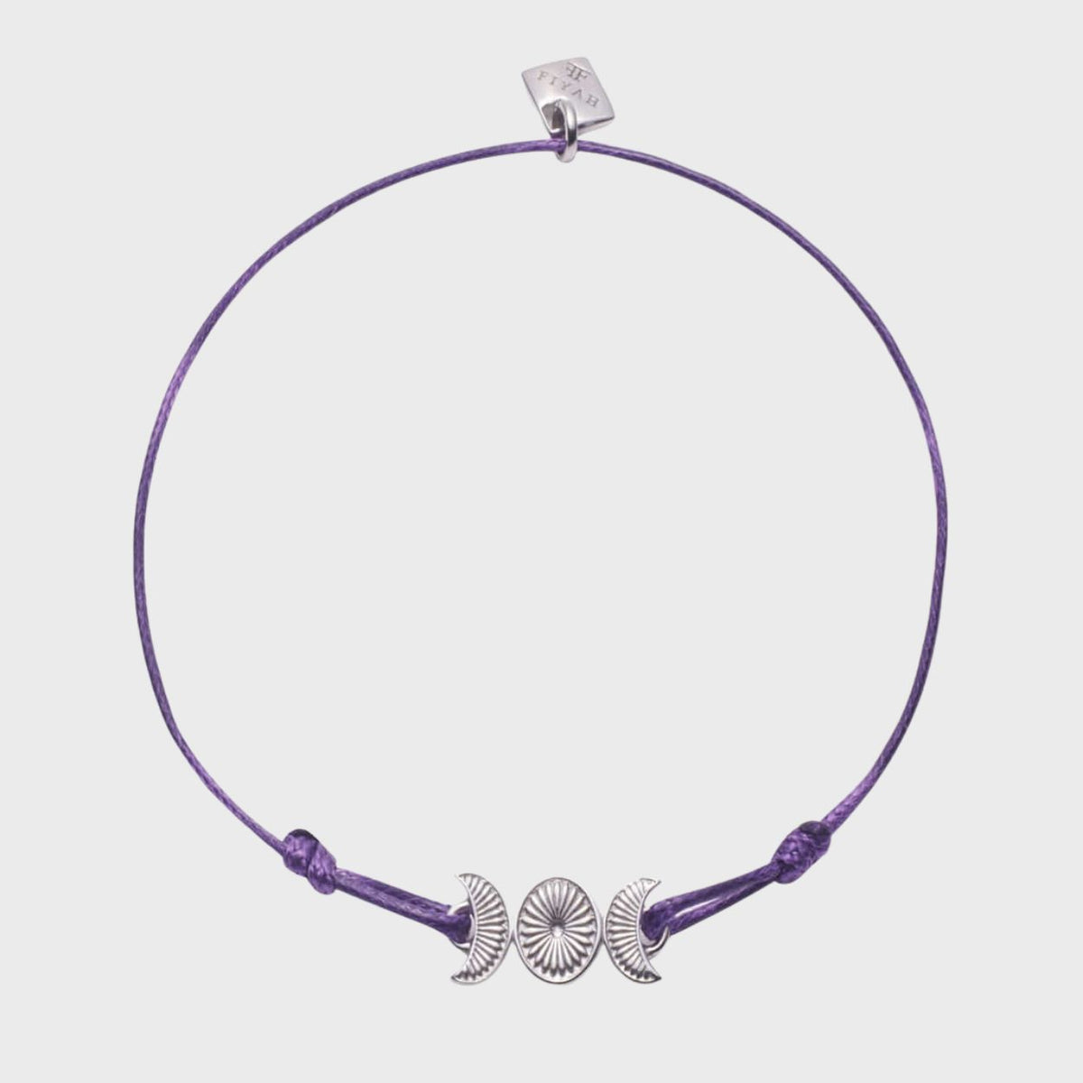 Adjustable Moon Phases Friendship Cord Bracelet