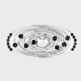Adjustable Silver & Blue Sapphire Solar System Ring
