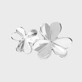 Adjustable Silver Shamrock Ring