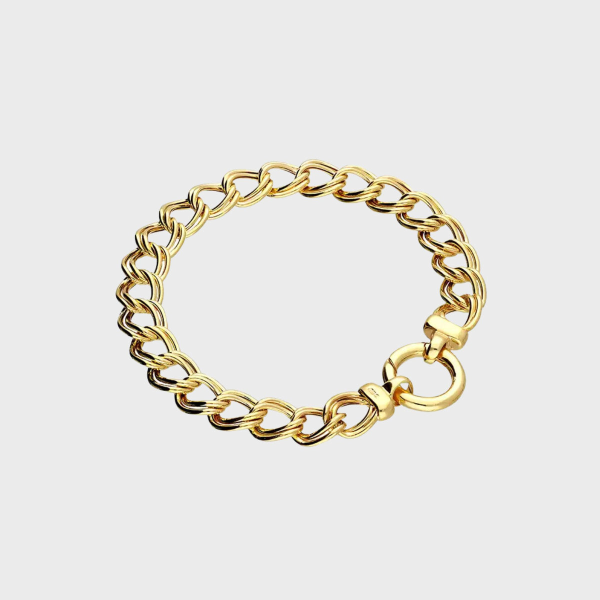 Double Link Curb Chain Bracelet