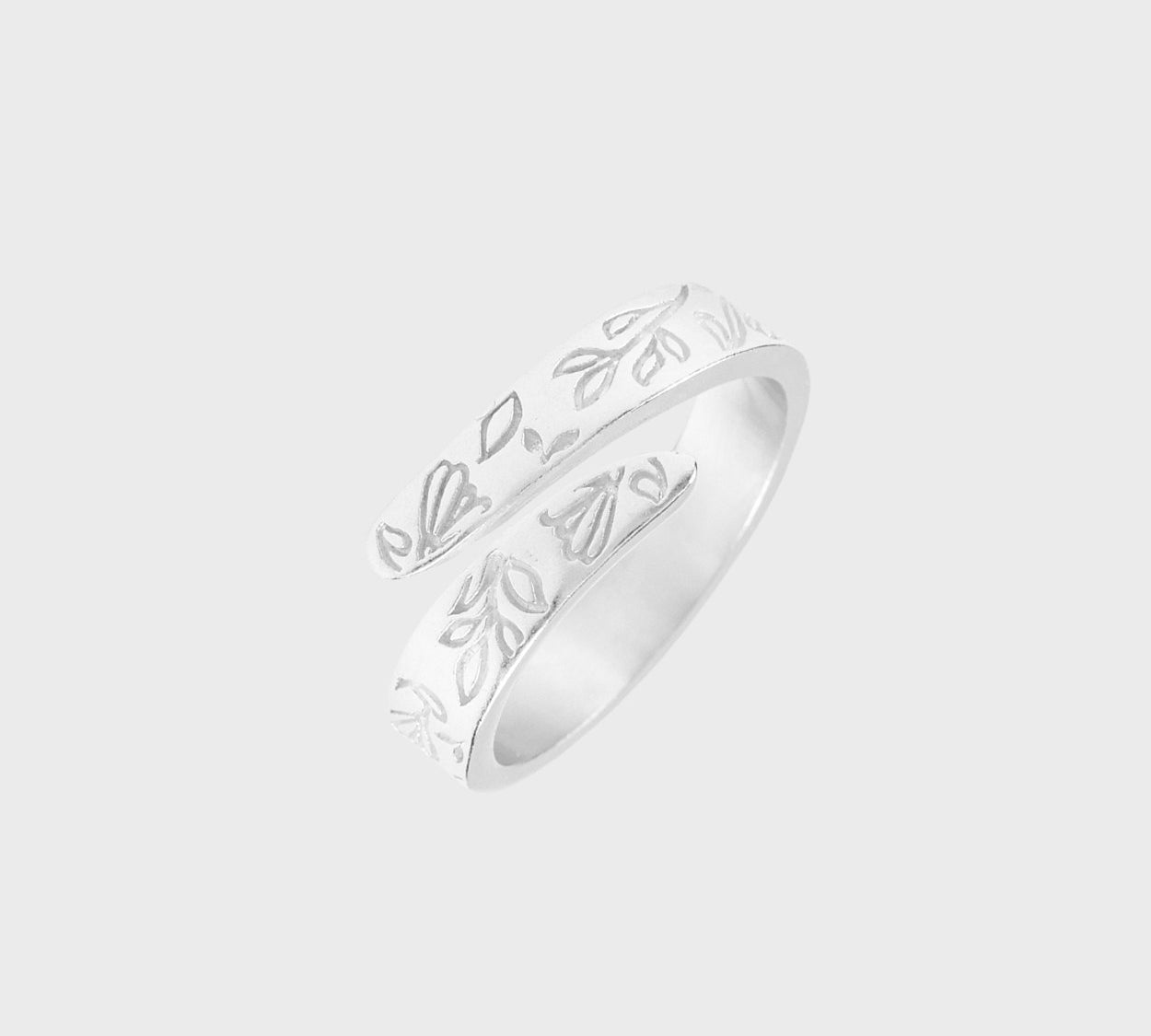 Adjustable Birth Flower Ring