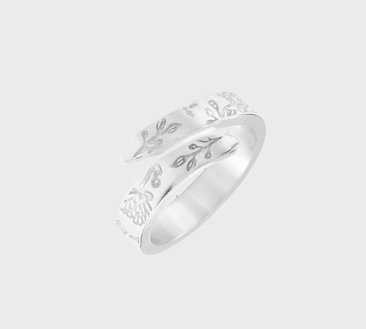 Adjustable Birth Flower Ring