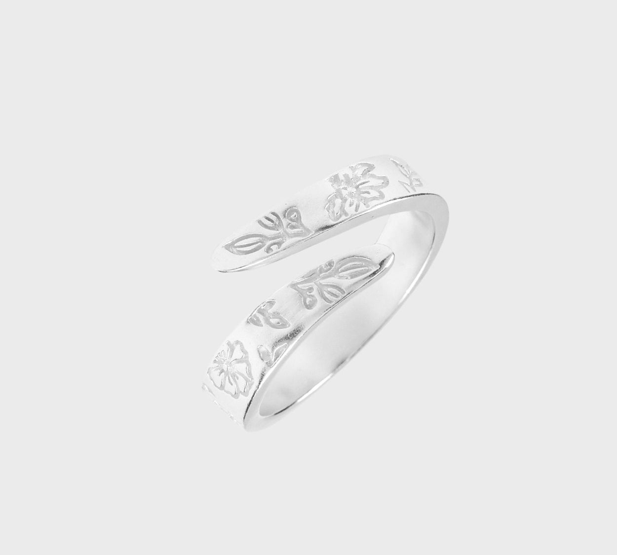 Adjustable Birth Flower Ring