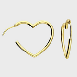 Sweetheart Hoop Earrings