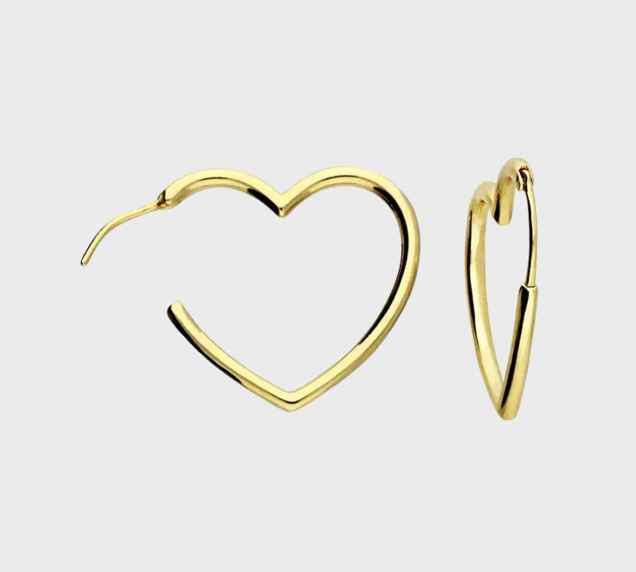 Sweetheart Hoop Earrings