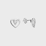 Crystal Love Stud Earrings