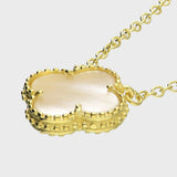 Mother of Pearl Clover Necklace