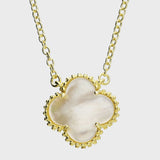 Mother of Pearl Clover Necklace