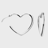 Sweetheart Hoop Earrings