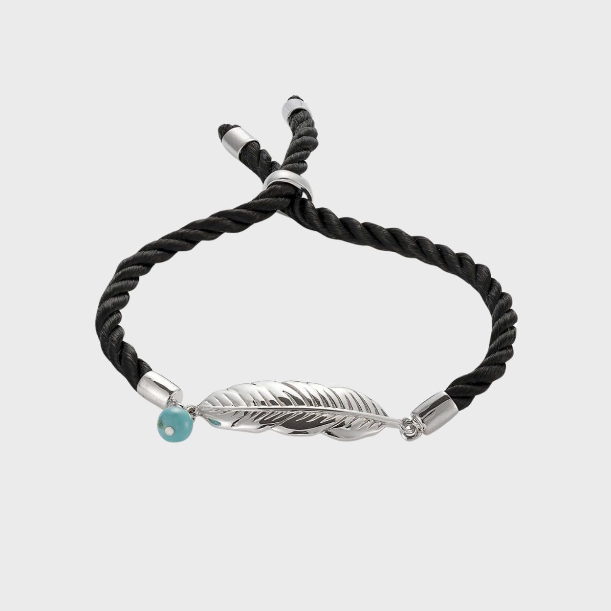 & Cord Guardian Feather Bracelet