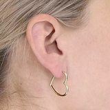 Sweetheart Hoop Earrings