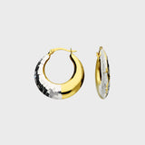 Chunky Disco Hoop Earrings