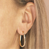 Disco Twist Hoop Earrings