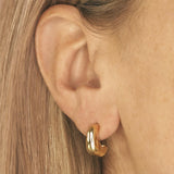 Misshapen S-Groove Stud Earrings