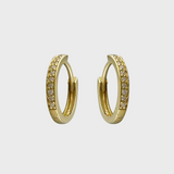 Crystal Huggie Earrings