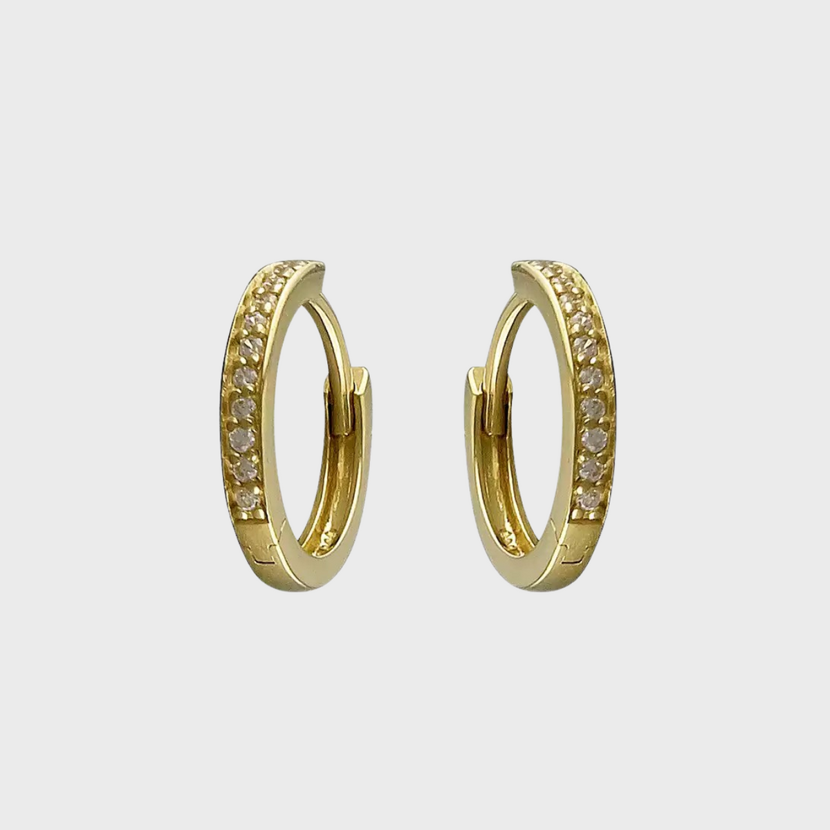 Crystal Huggie Earrings