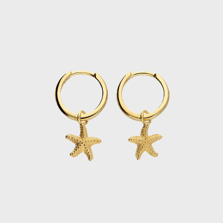 Starfish Huggie Earrings