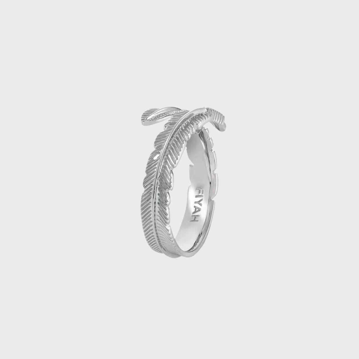 18ct White Gold Adjustable Plume Ring