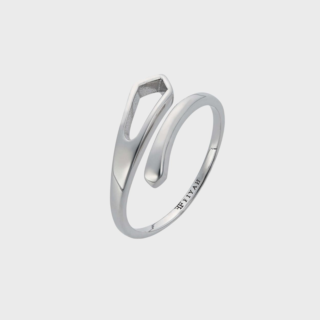 Adjustable Silver Earth Ring
