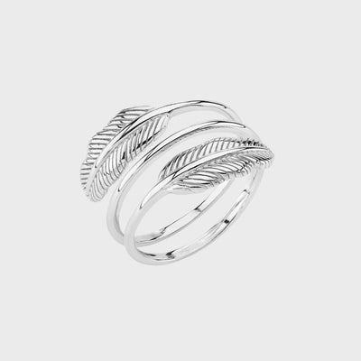 Adjustable Moment Feather Ring
