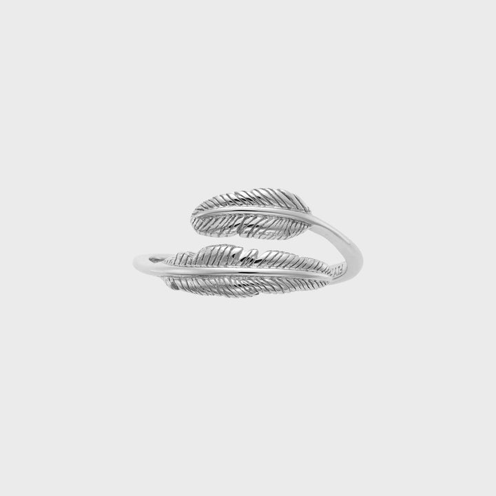 Adjustable Protection Feather Ring